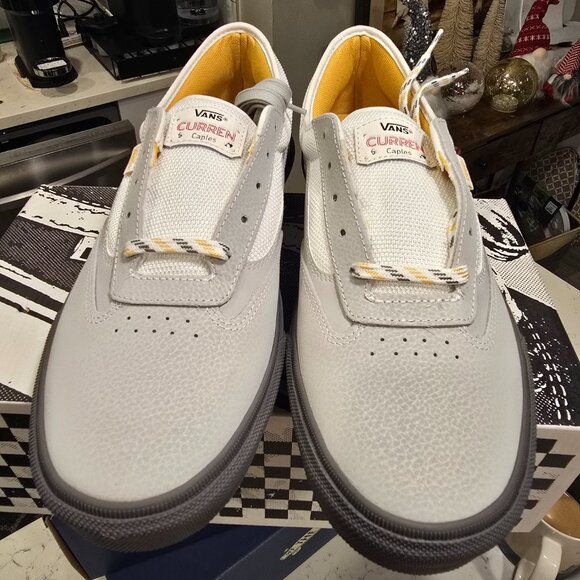 Vans Skate Curren Caples Grey Yellow VN000D85GRY Men's Size 10.5 US NEW - Picture 4 of 11